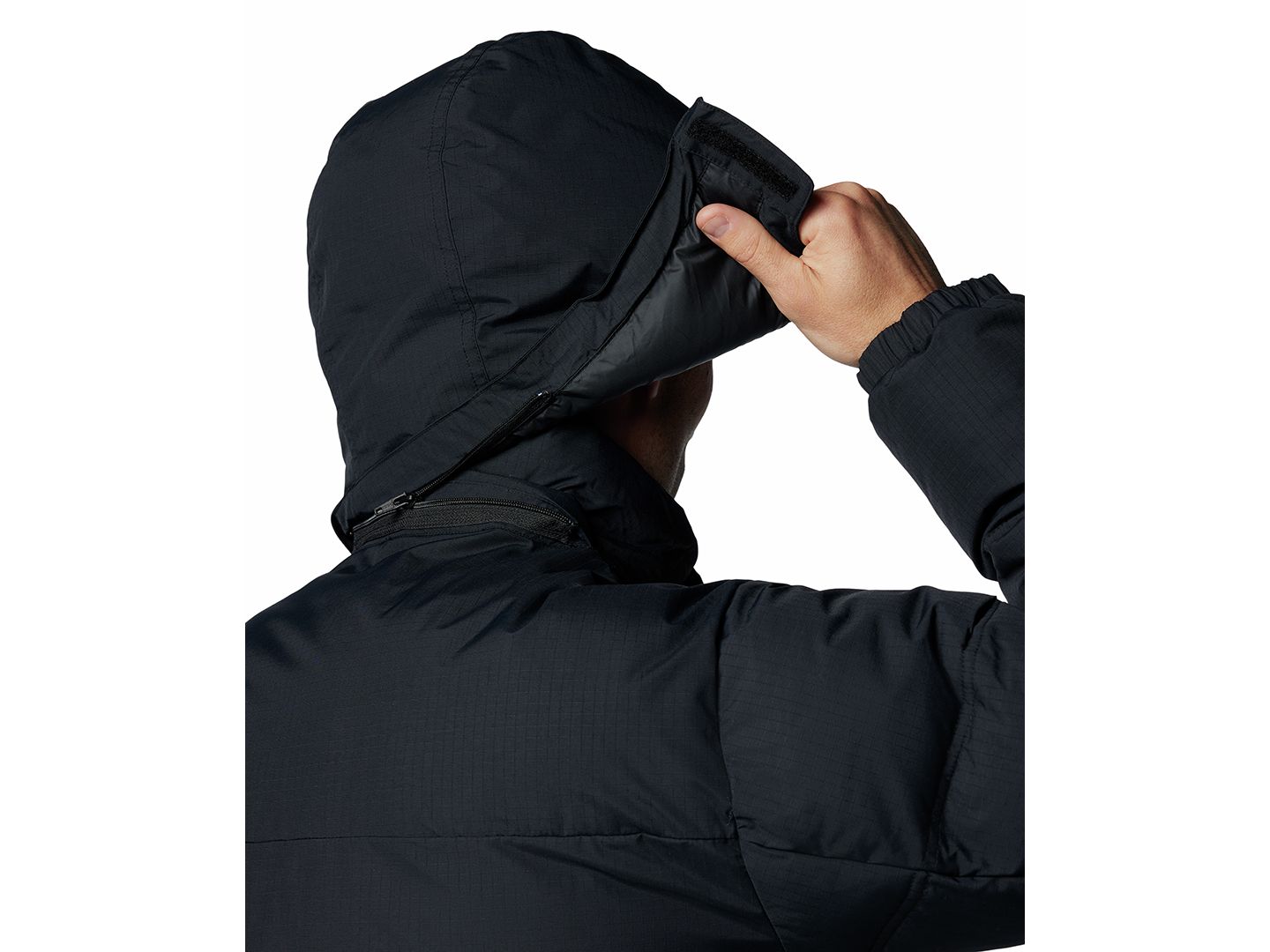 Мужская куртка Columbia Landroamer Hooded Puffer, цвет: Чёрный — фото 10