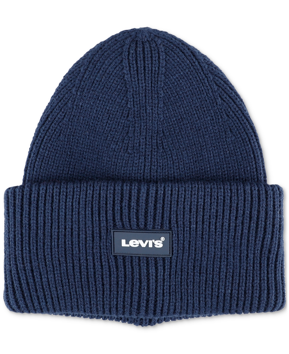 Levi's Men's Triple Rolled Cuff Logo Beanie In Navy