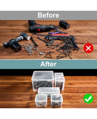 6-Piece Hardware Storage Container Set