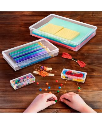 4 Piece Stackable Document & Paper Storage Box Set