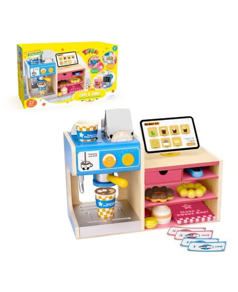 Детский игровой набор Geoffrey's Toy Box Cafe Cake Bakery Coffee Shop Playset