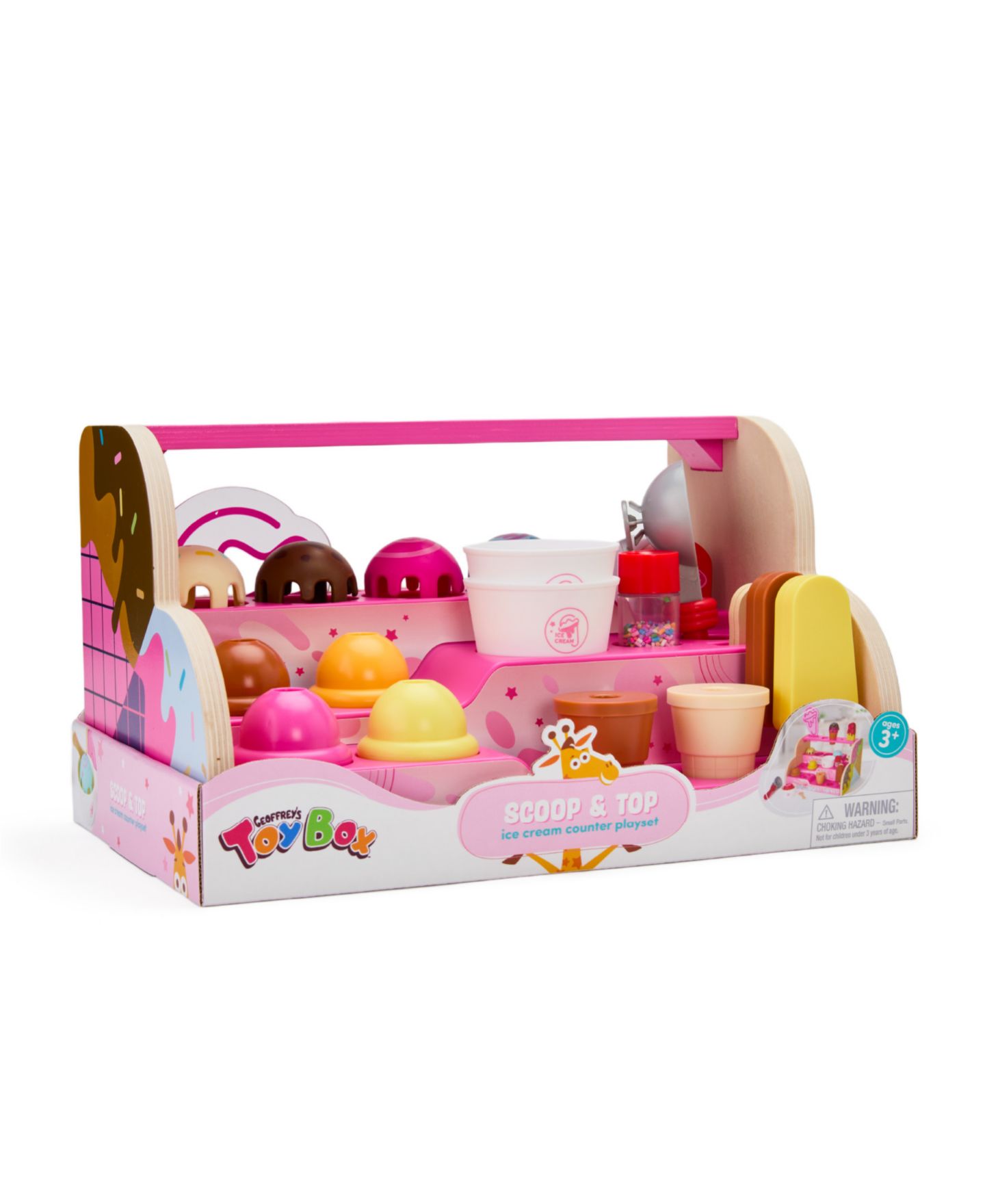 Детский игровой набор Geoffrey's Toy Box Scoop Top Ice Cream Counter Playset — фото 7