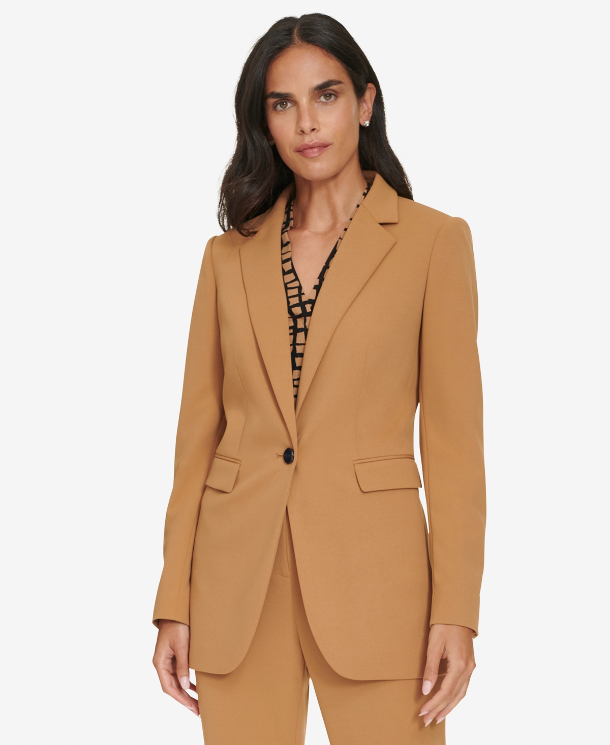 Calvin Klein Women's One-Button Blazer