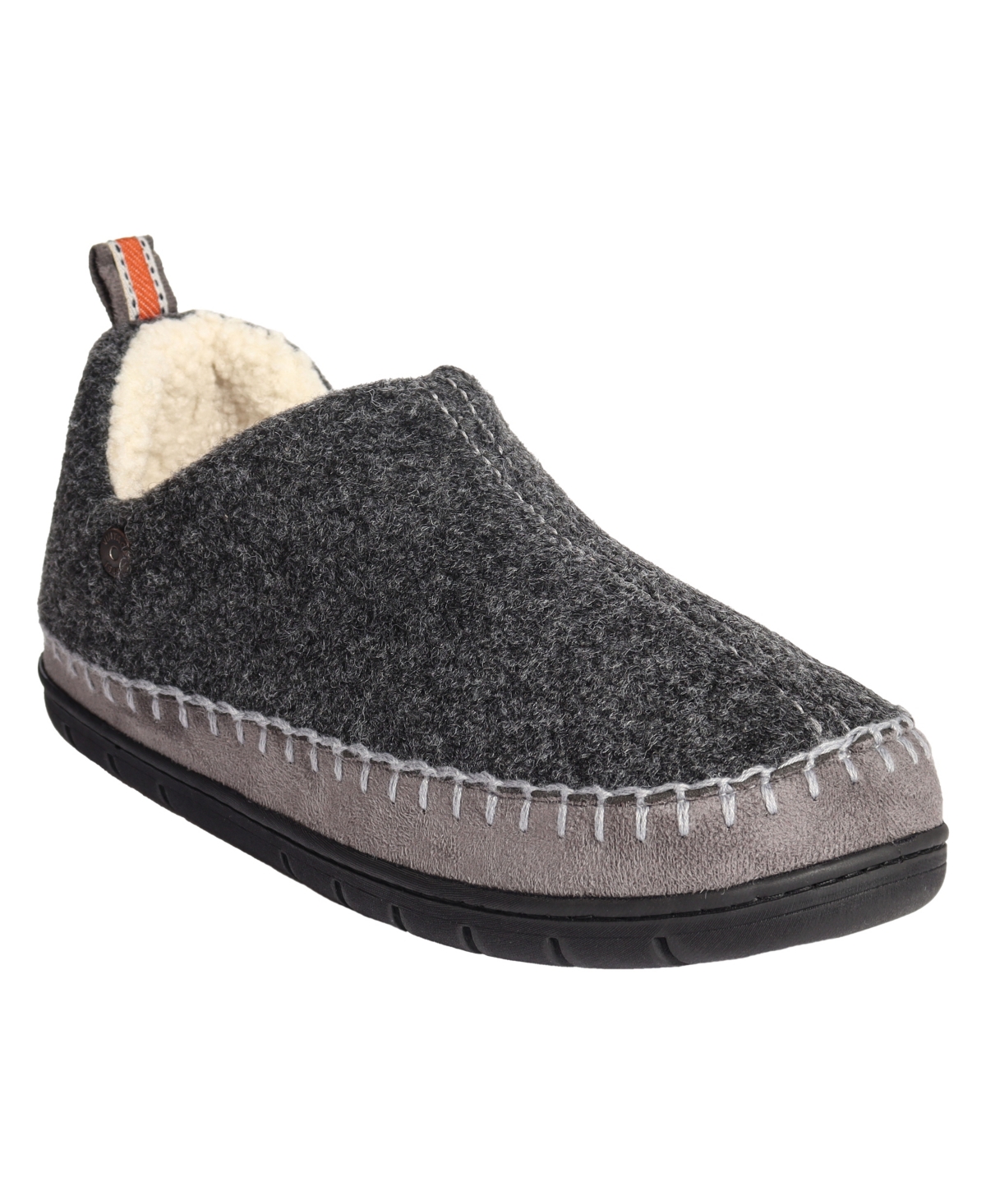 Weatherproof Men's Vintage Felt Bootie with Faux Shearling Lining and Indoor-Outdoor Sole Shoe