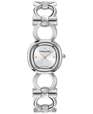 Ferragamo - Women's Double Gancini Stainless Steel Link Bracelet Watch 25mm