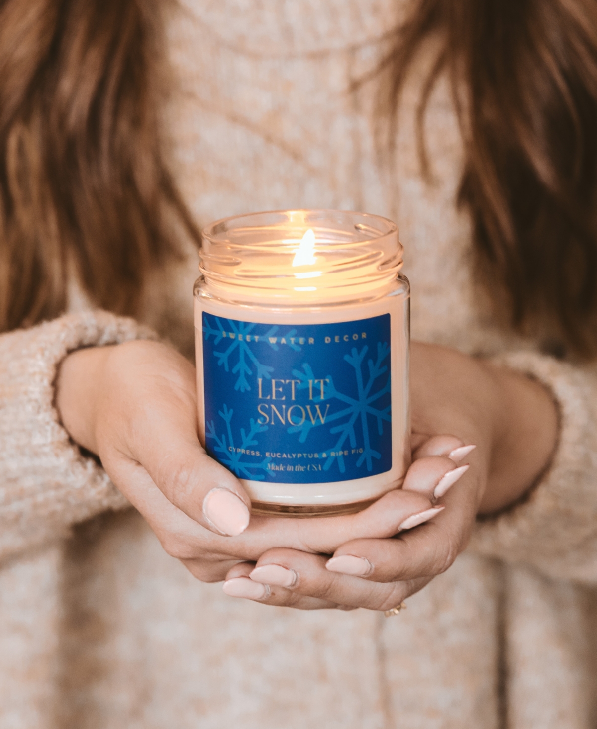 Sweet Water Decor Let It Snow Candle, 9 oz.