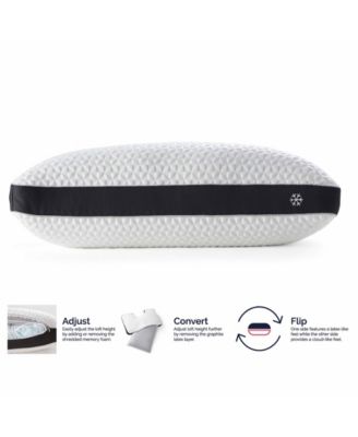 Cool Choice Customizable Memory Foam Blend Cooling Side Sleeper Pillow, Queen