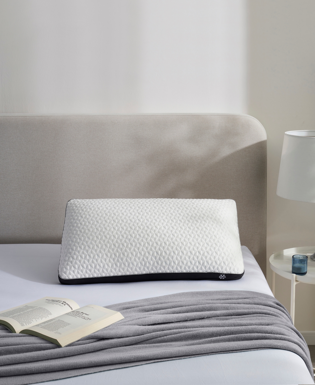 Nestl Cool Choice Customizable Memory Foam Blend Cooling Classic Pillow, Queen In White
