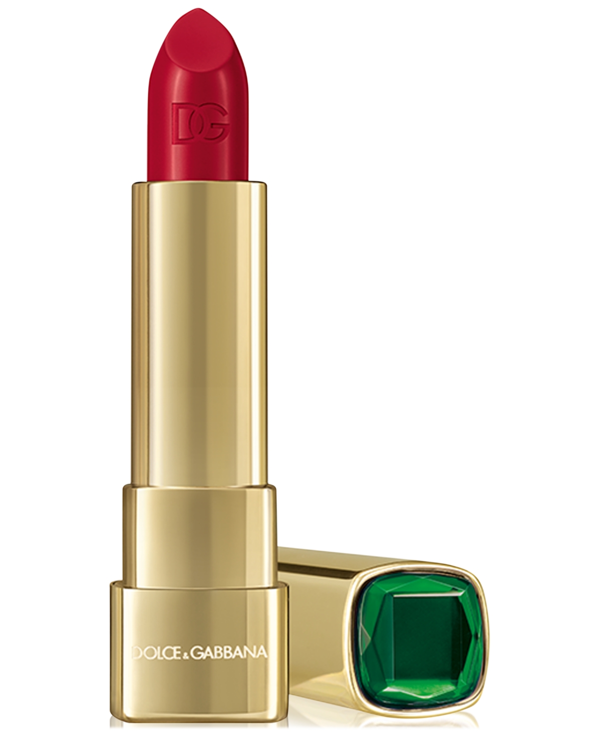 Shop Dolce & Gabbana Limited-edition Gemstone Shine-finish Lipstick In 420 Emerald Scarlet