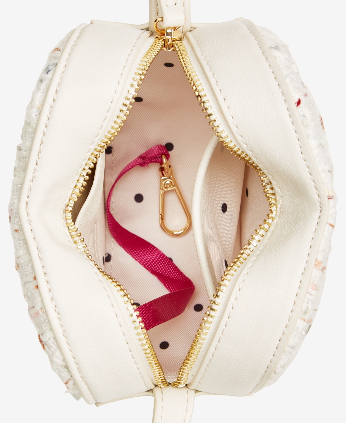 ON 34TH MINI JASMII TWEED HEART CROSSBODY, EXCLUSIVELY AT MACY'S 