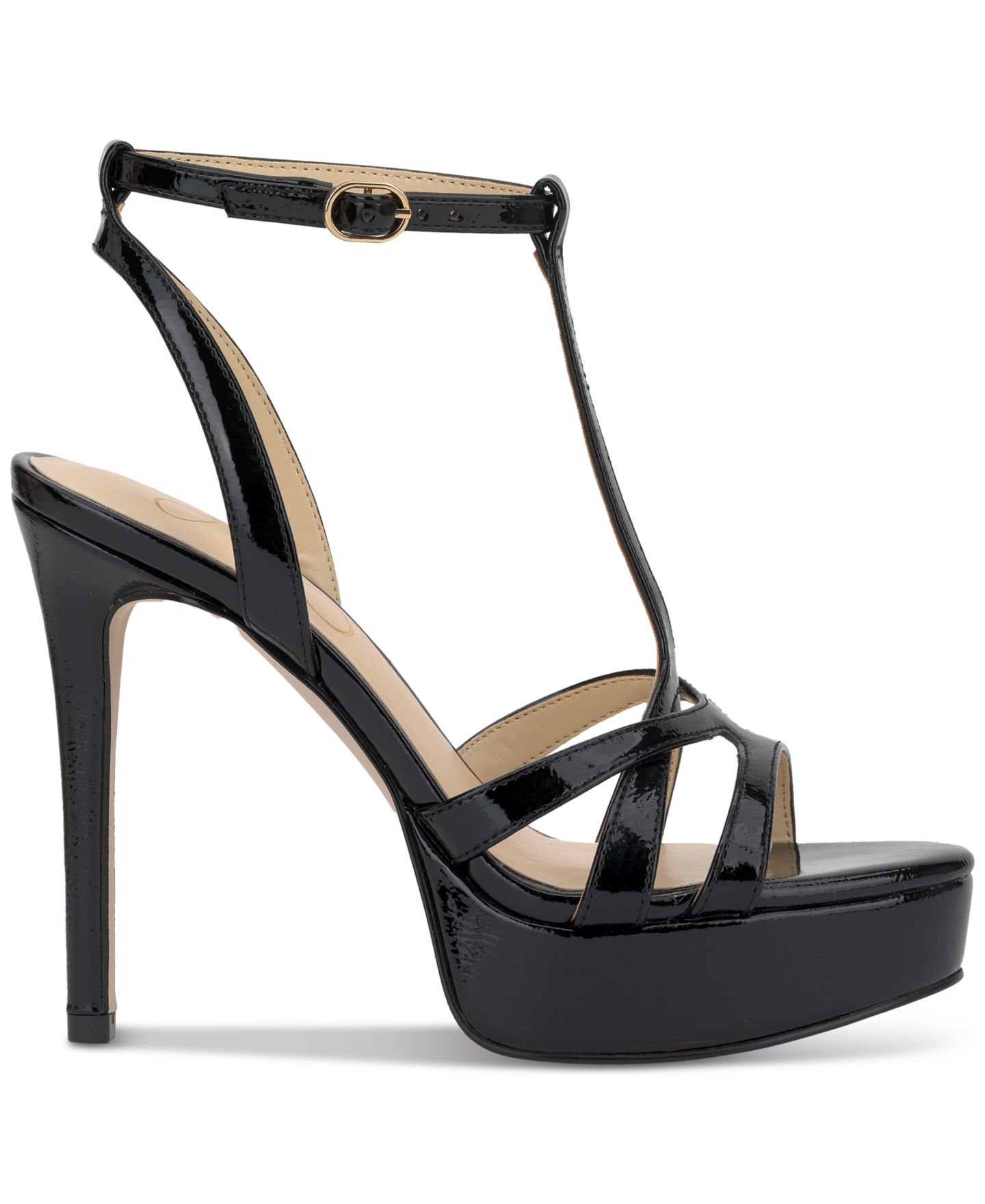 Женские сандалии Jessica Simpson Sippete Platform Dress Sandals, цвет: Чёрный лаковый — фото 2