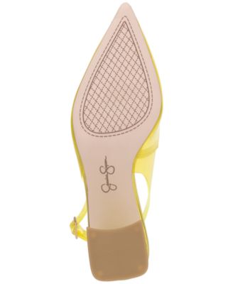 Jessica Simpson Women's Syrina Vinyl Slingback Pumps - Macy's