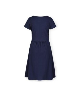 Women's Organic Cotton Tie-Waist Knit Dress