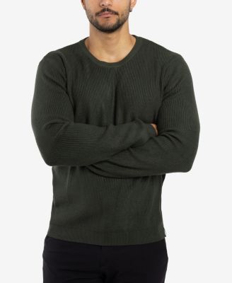 Men's Ribbed Crew Neck Sweater