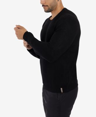 Men's Ribbed Crew Neck Sweater