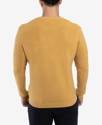 Men's Ribbed Crew Neck Sweater