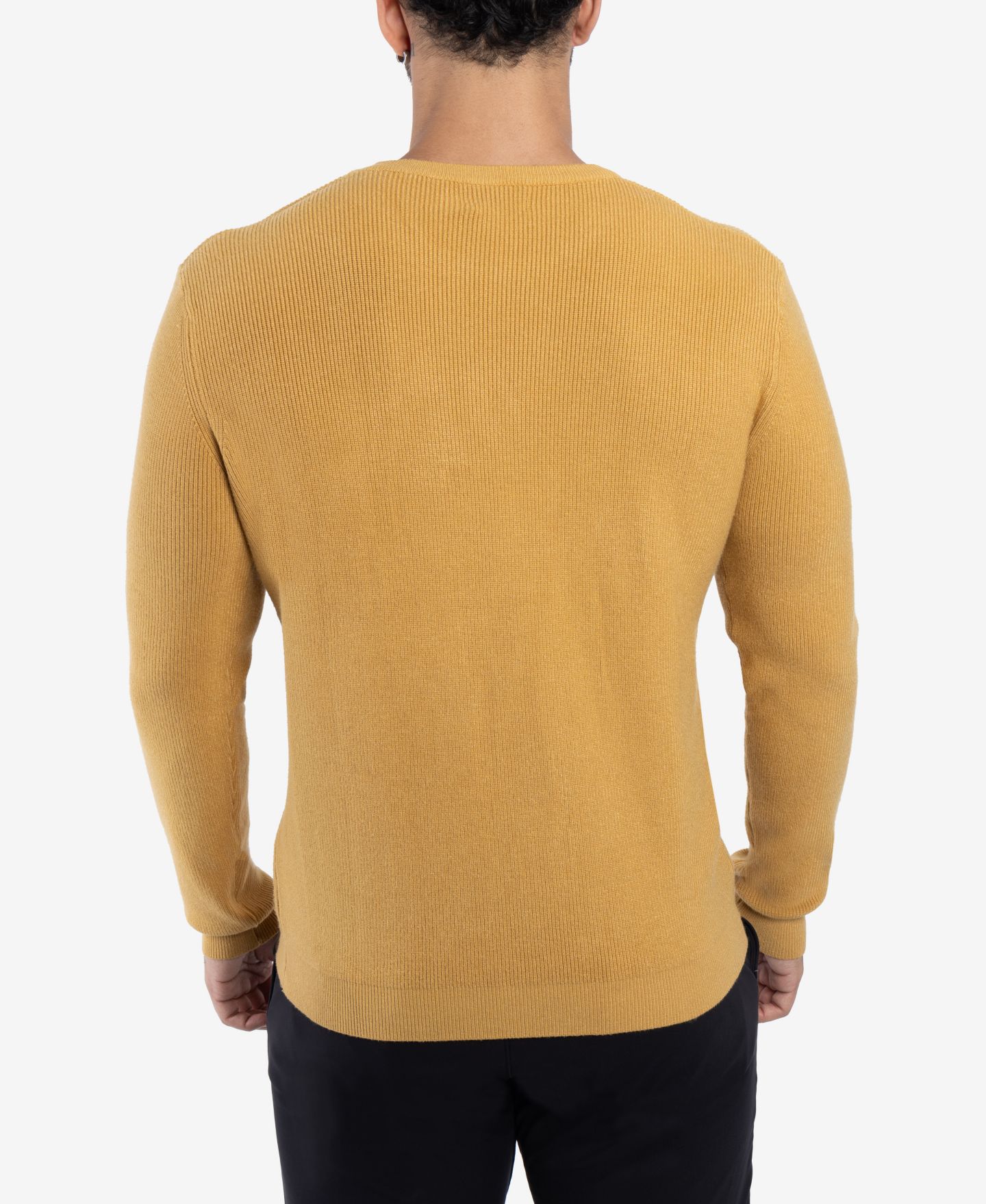 Мужской свитер SPRING + MERCER Ribbed Crew Neck, цвет: Медный — фото 2