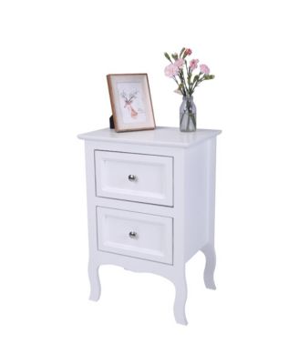 2pcs Country Style Two-Tier Night Tables Large Size