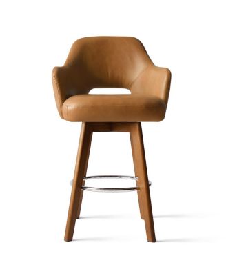 1 PC Faux Leather Counter Height Barstool