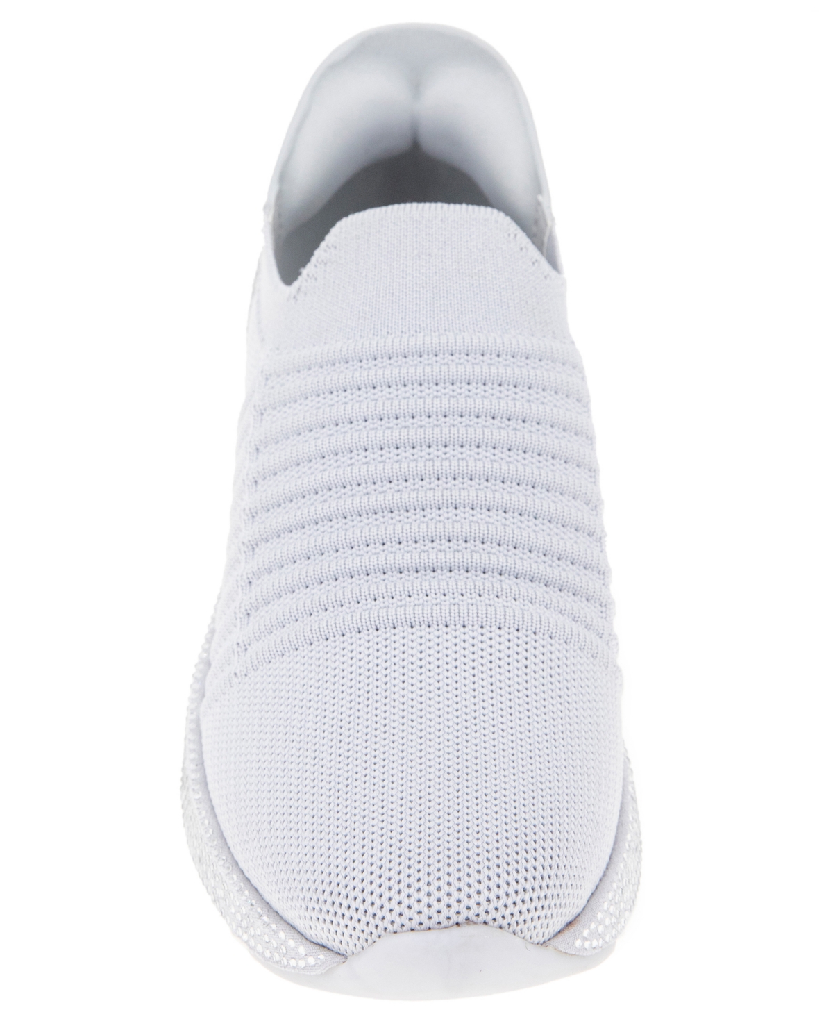 Kenneth Cole Reaction Women's Cameron Ez On Knit Almond Toe Sneakers In Grey