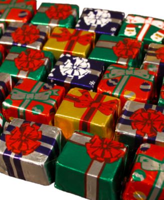 Holiday Milk Chocolate Foil Christmas Presents Foil Balls Bundle, 2 Piece Set