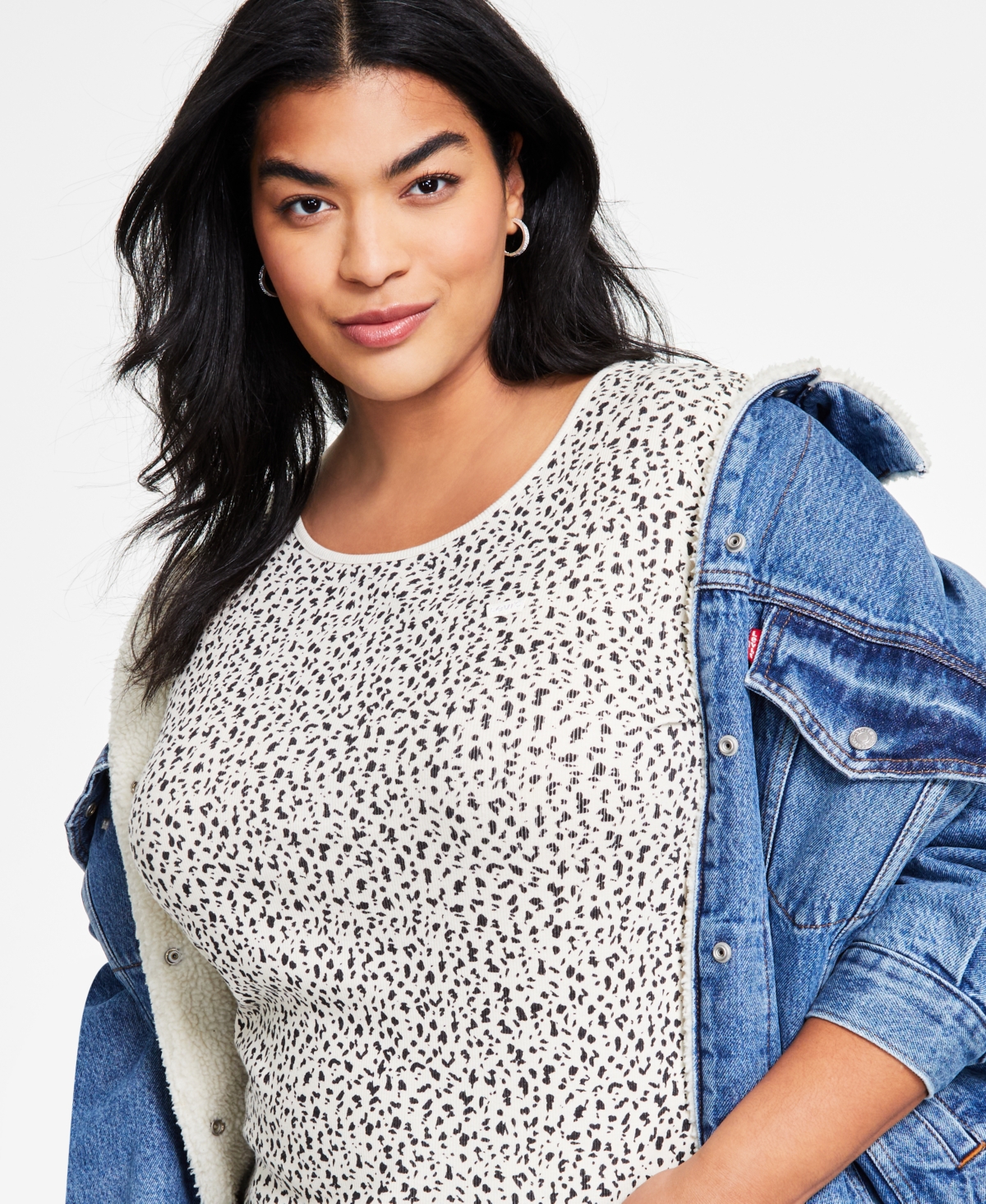 Levi's Plus Size Honey Printed Long-Sleeve Top