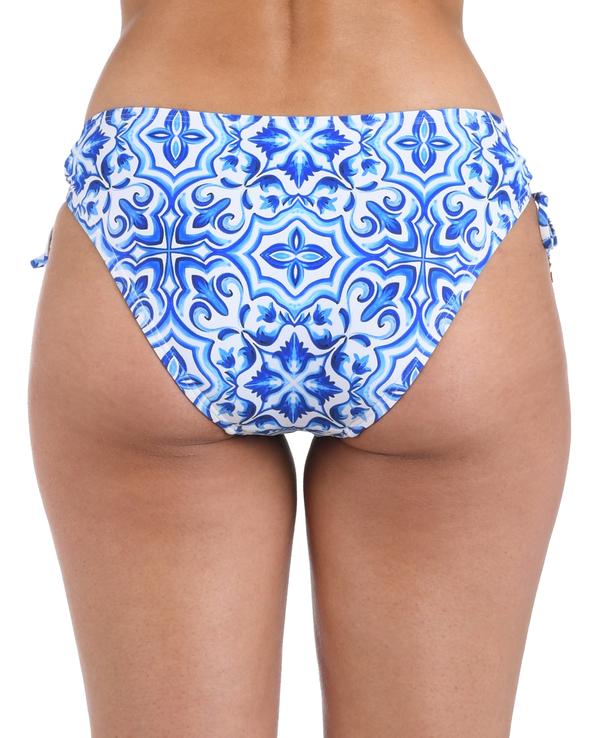 Shop La Blanca Women's Alboran Tassel Tie Hipster Bikini Bottoms In Blue