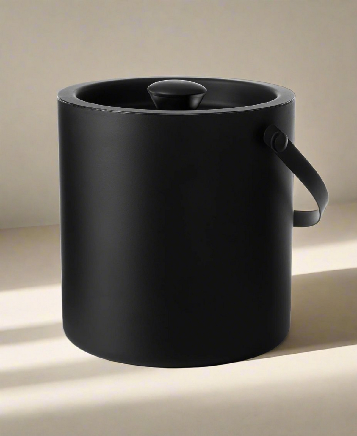 Godinger Ebony Double Walled Ice Bucket, 96 Oz. In Black