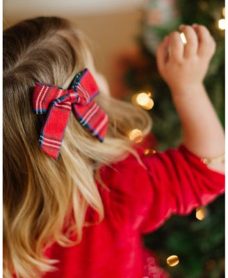 Girls  Plaid Hair Bow