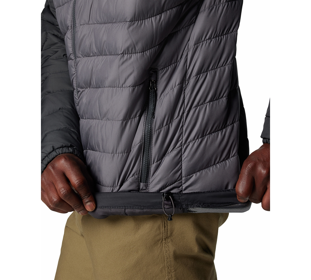 Columbia Men's Powder Lite Ii Hooded Jacket In City Grey,shark