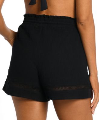 Women's Seaside Cotton Shorts Cover-Up