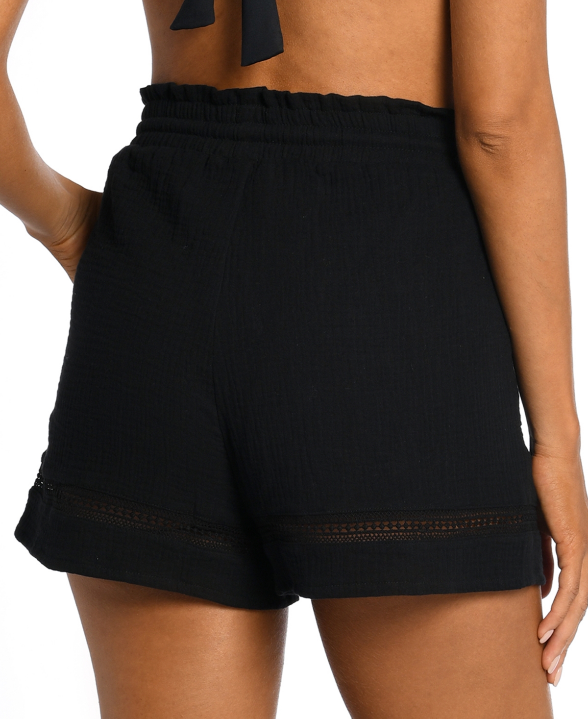 La Blanca Women's Seaside Cotton Shorts Cover-Up