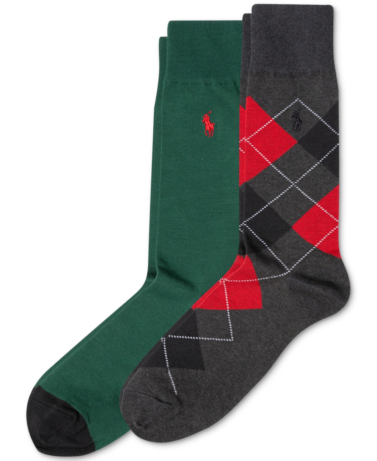 Polo Ralph Lauren Men's Argyle Slack Socks, 2-pack In Chhas