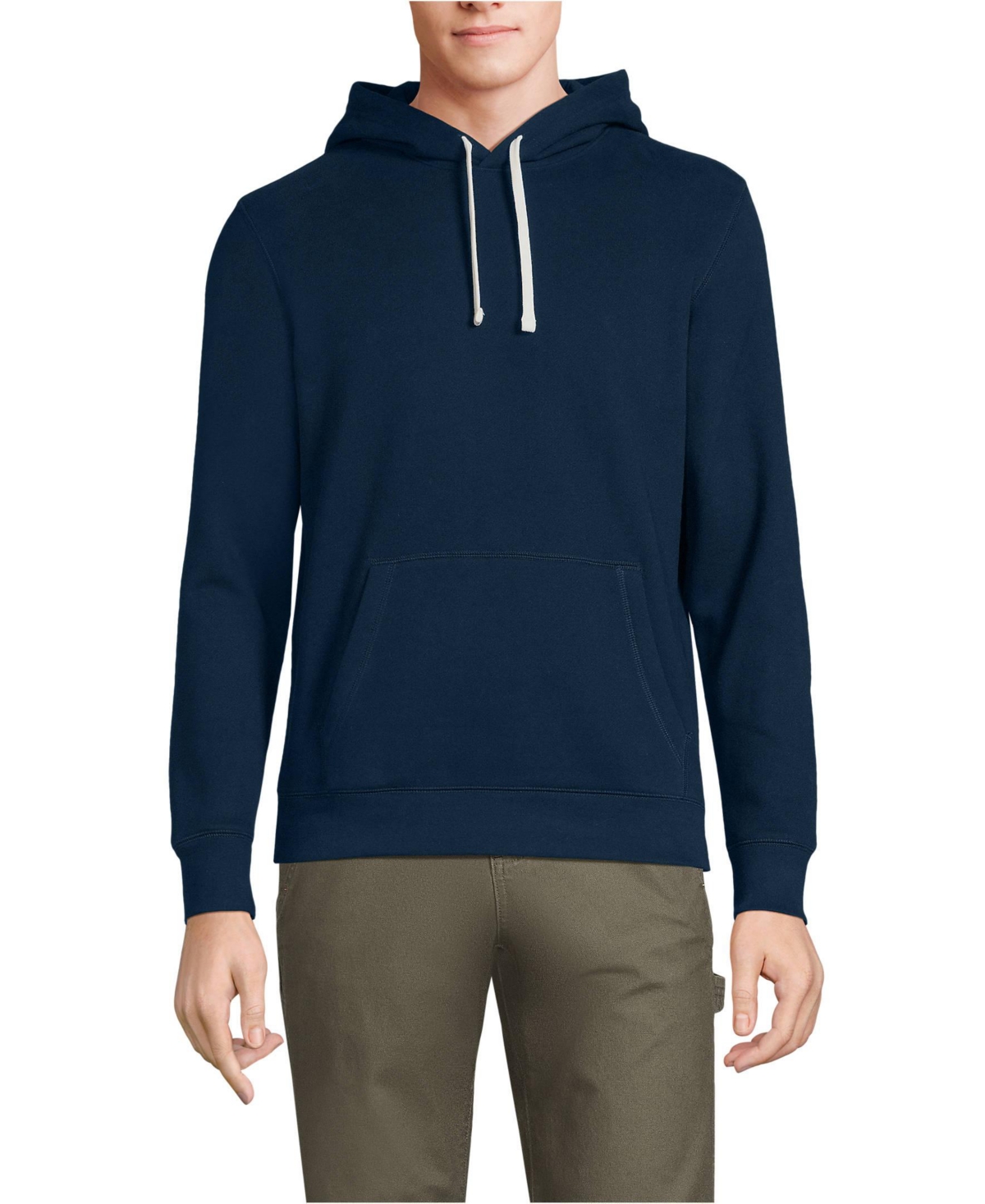 Lands' End Big & Tall Sleeve Serious Sweats Pullover Hoodie Sweatshirt