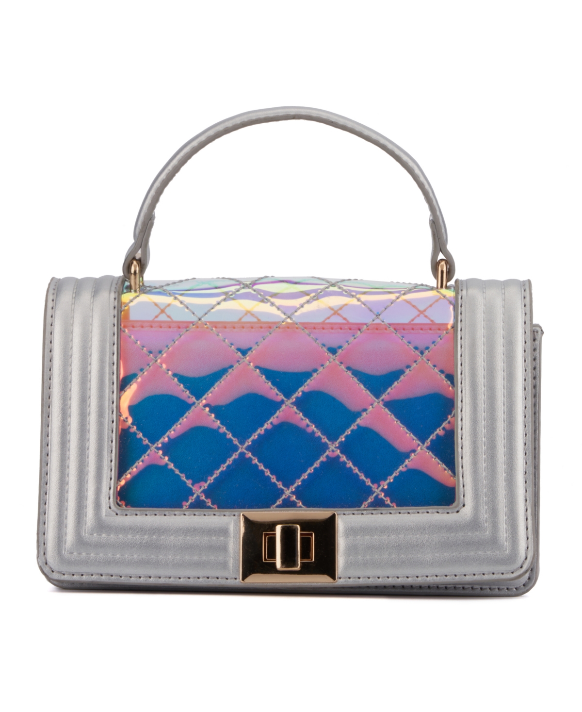 Layla Crossbody Bag - Silver Iridescent