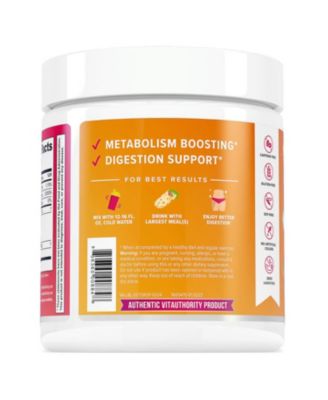Detox Nourish Powder, Metabolism Support & Anti-Bloat Digestive Aid, Orange Pineapple, Vitauthority, 300gm