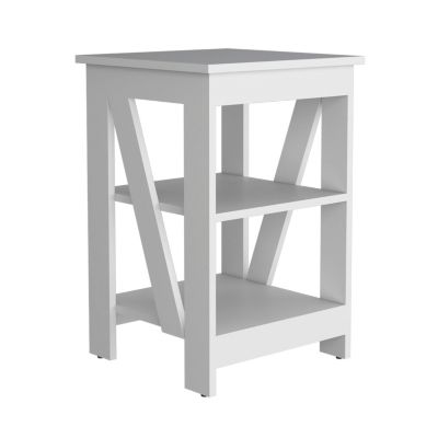 Ross 3-Tier End Table/Nightstand, Side Table