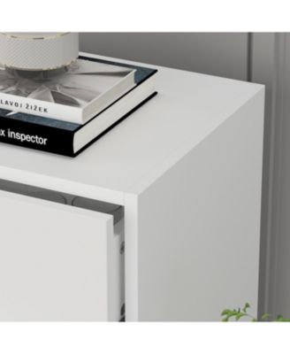 4-Drawers Dark Brown Chest of Drawer Accent Storage Cabinet