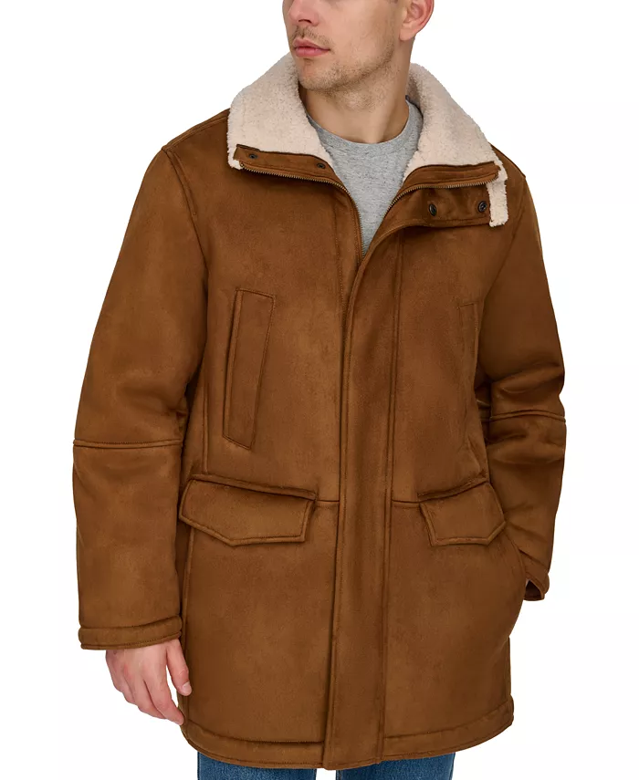 Men's Faux-Shearling Coat