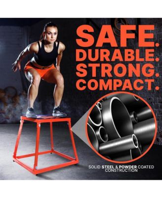 3-Piece Plyometric Platform Box Set With Anti-Skid Rubber Surface