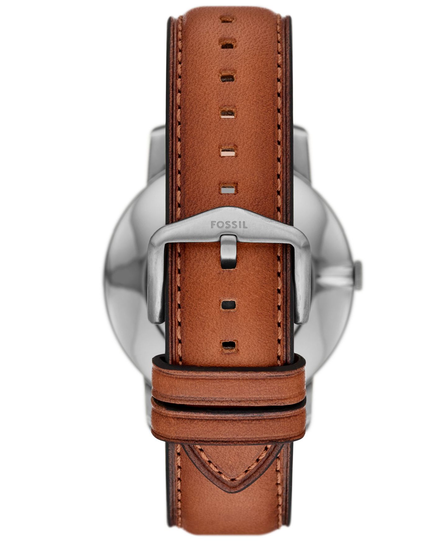 Мужские часы Fossil Minimalist Three-Hand Brown Leather Watch, 44mm — фото 3