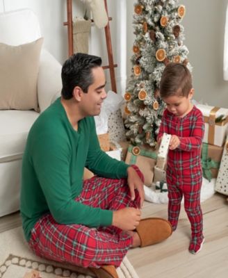 Baby Girls Holiday Family Pajamas Neutral One Piece Footed Pajamas