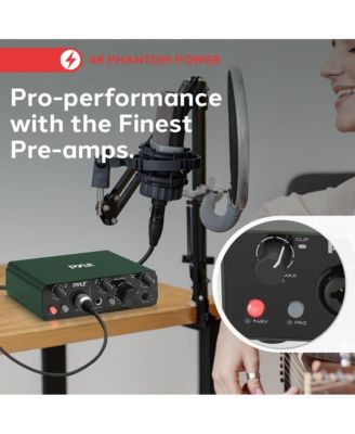 Podcasting USB/ASIO Audio Interface for Recording, Songwriting, Streaming, and Podcasting