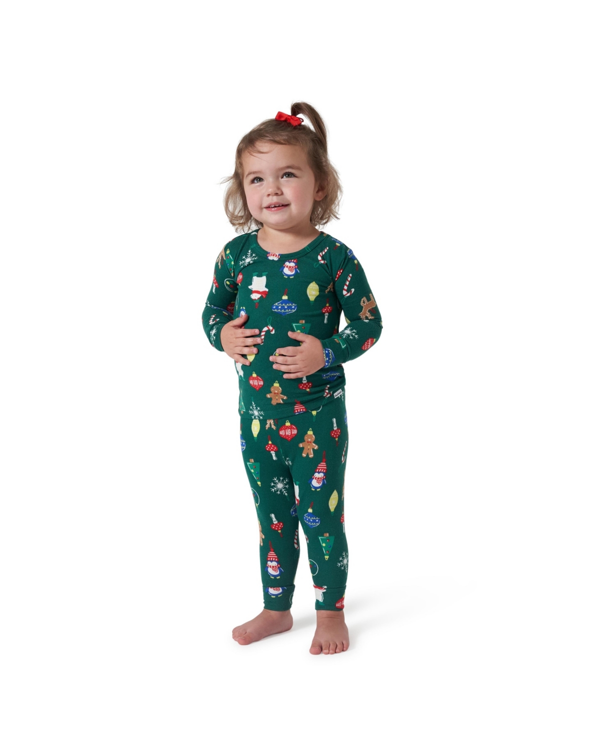 Gerber Baby Girls Holiday Family Pajamas Neutral Two Piece Pajamas