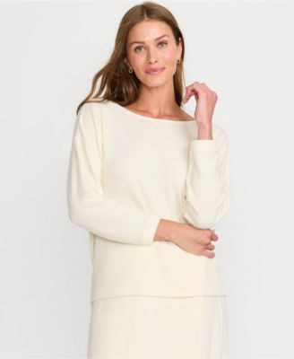 Women's 3/4 Sleeve Cozy Rib Dolman Top