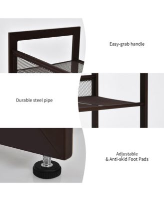 4-Tier Shoe Rack Adjustable to Flat Slant Shoe Organizer Holder Stand