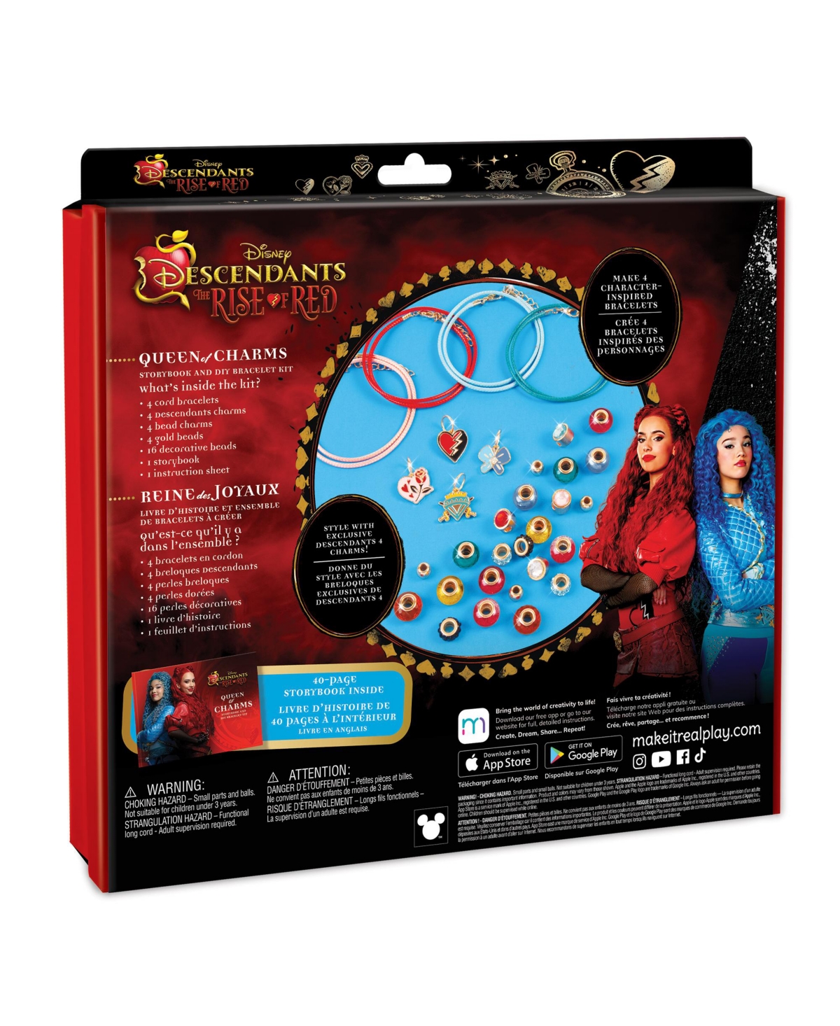 Make It Real Descendants 4 Queen Of Charms Storybook And Diy Bracelet Kit In Multi