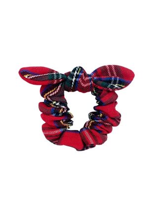 Plaid Bow Scrunchie