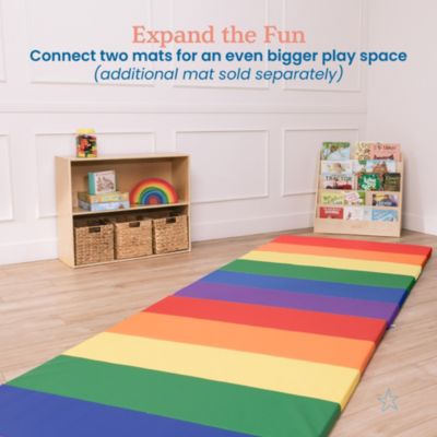 SoftZone 6-Section Rainbow Runway Activity Mat, Assorted