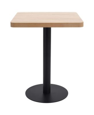 Bistro Table Light Brown 23.6"x23.6" MDF